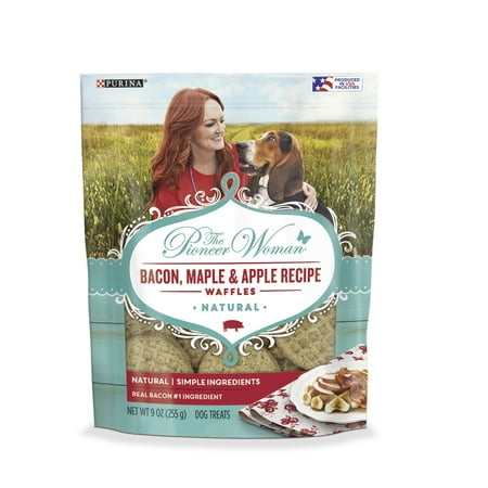 - The Pioneer Woman Natural Dog Treats; Bacon Maple & Apple Recipe Waffles - 9 oz. Pouch