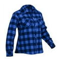 thumbnail image 2 of Rothco Women's Plaid Flannel Shirt, Blue/Black, Small, 2 of 2