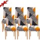 thumbnail image 1 of 6 piezas de fundas elásticas para sillas de comedor, fundas universales para sillas lavables, fundas para sillas fáciles de limpiar para la decoración del comedor del restaurante del Hotel, TUNC Sencillez, 1 of 5