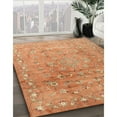 thumbnail image 3 of Ahgly Company Machine Washable Indoor Rectangle Contemporary Papaya Orange Area Rugs, 6' x 9', 3 of 7