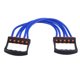 thumbnail image 2 of Expansor de pecho ajustable Sistema de ejercicios de resistencia de 5 cuerdas Fuerza, 2 of 5