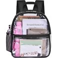 thumbnail image 1 of Mochila transparente mini ZHAOCHENG impermeable para estadios negra, 1 of 5