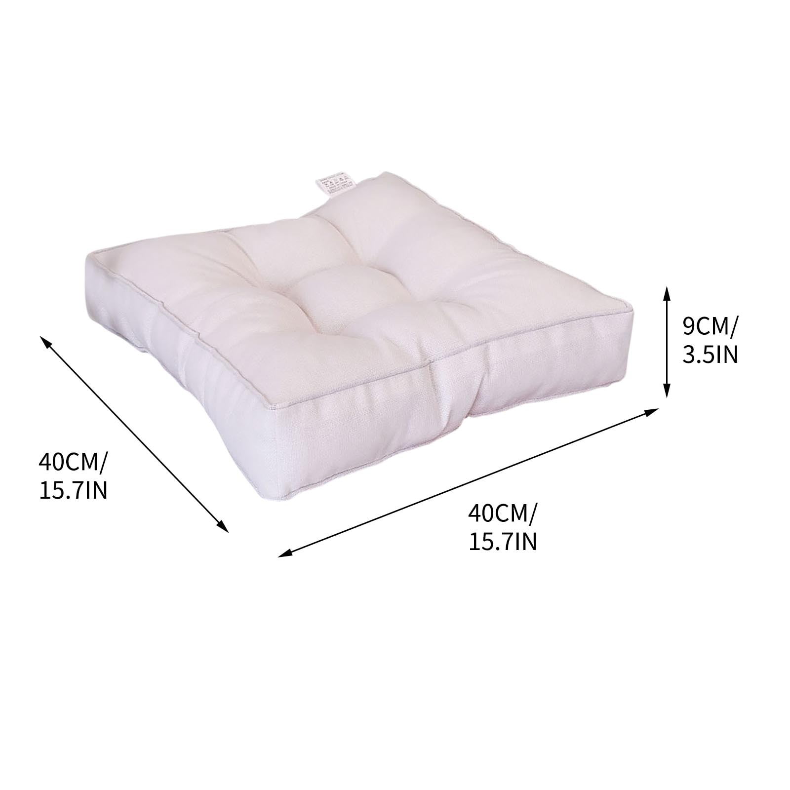 40cm Thickened Imitation Linen Seat Cushion for Sofas and Chairs, Candy Color Design, Compressed Delivery for Easy Handling, Comfortable and Breathable Material