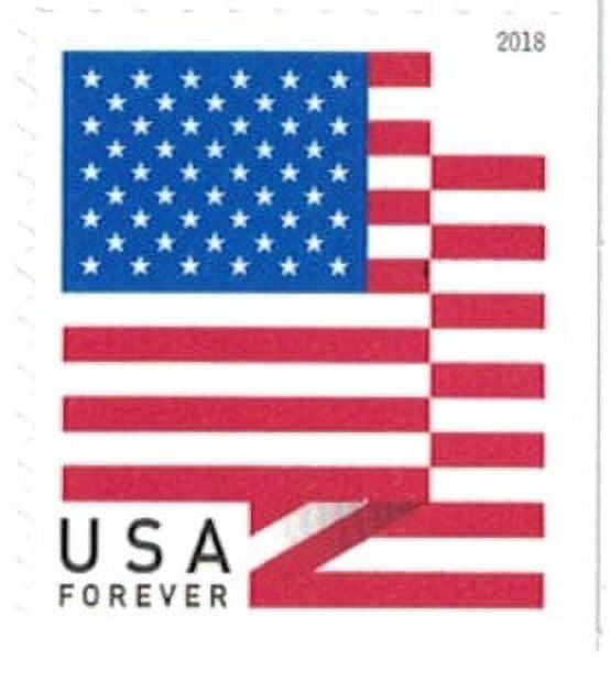 USPS U.S. Flag 2018 Forever Stamps Book of 20 postage stamps