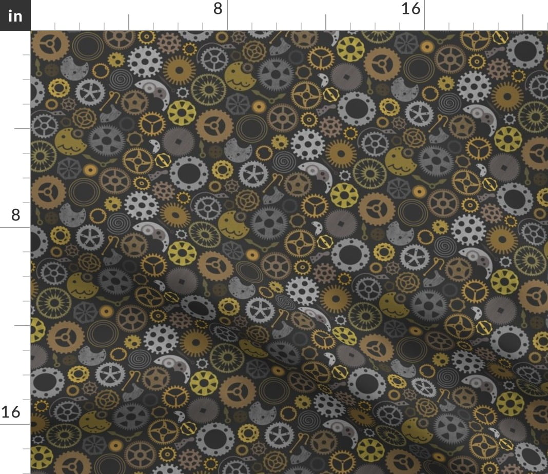 Steampunk Spoonflower Fabric by the Yard 