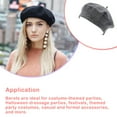 thumbnail image 2 of QJUHUNG Women Beret Korean Style Polyester Artist Hat Autumn Winter Beautiful Caps Breathable Headwear Party Apparel Stylish Clothing, 2 of 6