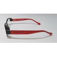 thumbnail image 4 of NEW HARRY LARY'S LEGACY MENS DESIGNER FULL-RIM BLACK / STRIPED RED ULTIMATE COMFORT SPECIAL FRAME DEMO LENSES 55-16-0 SPRING HINGES EYEGLASSES/EYEGLASS FRAME, 4 of 9