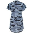 thumbnail image 4 of DondPO Midi Dresses for Women Summer Dresses Women'S Crewneck Camo Print Dress Loose Casual Dress Short Sleeved Loose Dress Plus Size Dresses Womens Dresses Blue Dress 4XL, 4 of 7