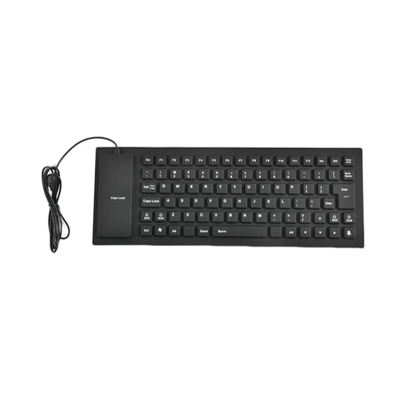 Teclado Durable Sidaley Impermeable silencioso Flexible USB negro 85 teclas
