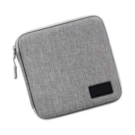 Zeiwohndc Organizers Holder Clear Cover Holds 32 Discs For Travel and Daily Use