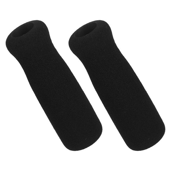 Beaupretty 2 Pcs Cane Handle Cover Black Sponge Grip Pads for Seniors Walking Assistance