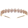 thumbnail image 4 of MIALLO Luxury Gold Flower Crystal Headband, Fashion Marquise Zircon Hairband for Prom, Party and Daily Wear, 4 of 8