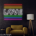 thumbnail image 4 of Glowneon Love Neon Sign, Pride Love Led Sign, Pride Flag Wall Decor, 4 of 5