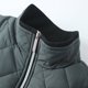 thumbnail image 3 of Puntoco Abrigo De Algodón Acolchado Con Cuello Alto Y Diseño De Rombos De Gran Tamaño Y Color Liso Para Hombre, 3 of 8