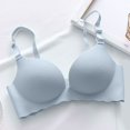 thumbnail image 2 of Upioiwer Cute Sports Bra Bras For Women Push Up Wire Free Bra For Women Macaron Underwear Traceless Girl Bra Set SmoothUnderwire Gathered Upper Bracket Adjustable Bra Yoga Sports Bras Wireless Bra, 2 of 4