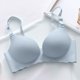 thumbnail image 3 of Gibobby Brasier estraple para mujer Conjunto de sujetador de niña sin rastro de ropa interior Macaron Sujetador ajustable con soporte superior sin aros(Gris,34), 3 of 4