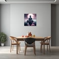 thumbnail image 4 of Buddha Canvas Wall Art Buddha Statue & Lotus Flower Painting Prints Zen Pictures Buddhist Spiritual Artwork for Yoga Spa Meditation Room Framed(Picture-3, (16.00" x 16.00")), 4 of 6