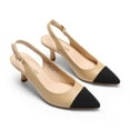 thumbnail image 4 of DREAM PAIRS Women's Kitten Heels Slingback Pumps Closed Pointed Toe Low Heel Dress Shoes for Wedding Party Casual, 4 of 7