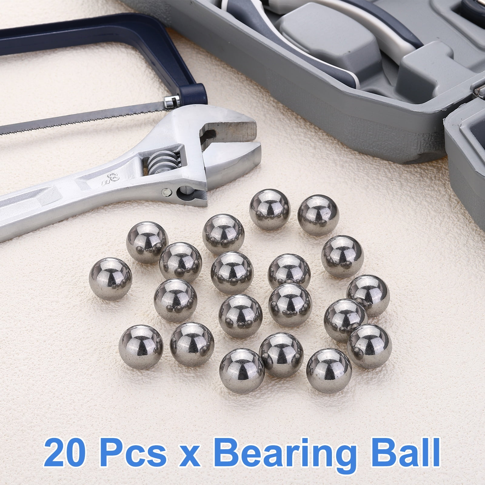 20Pack 17mm Bearing Balls, Solid Carbon Steel G1000 Precision Balls for Bearings Bicycles Casters Automotive Part and DIY (Mirror Polished)
