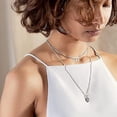 thumbnail image 4 of Numéro d'Ange Collier Argent/or Numérologie en Acier Inoxydable Bijoux, 4 of 4