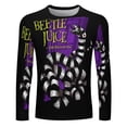 thumbnail image 2 of Beetlejuice Mens T-Shirts Long Sleeve Printed Shirt Soft Casual Tee Top Fashion Lightweight Blouse 4XL, 2 of 6