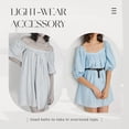thumbnail image 3 of 4 Pack Skinny Women Leather Belt for Dresses Thin Waist Belt for Jeans Pants with Gold Buckle, 3 of 7