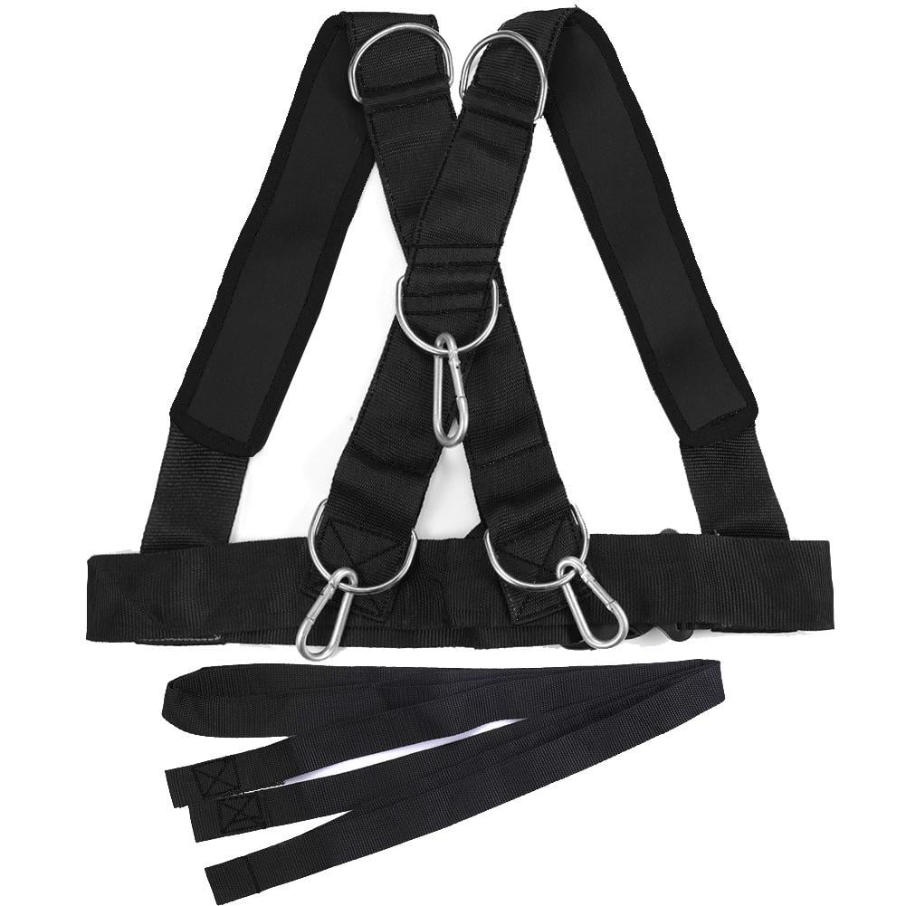 Football Workout Equipment Sled Harness Pull Strap Resistance Training Kit Improving Speed Yaegoo Sled Harness Tire Pulling Harness Stamina and Strength 