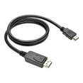 thumbnail image 2 of Tripp Lite DisplayPort 1.2 to HD Adapter Cable, DP with Latches to HDMI (M/M), UHD 4K x 2K/1080p, 3 ft. (P582-003-V2), 2 of 3