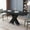 Black Table, variant on Sumdeal Modern Coffee Table Faux Marble White Desktop Rectangular Center Table Tea Table Accent Furniture for Living Room Simple Assembly 47.24''D x 25.59''W X 18.11''H,Gray