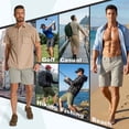 thumbnail image 2 of FEN AI Outdoor Hiking Shorts Men Quick Dry Cargo Short Breathable Work Shorts with Zipper-Pockets, 2 of 9