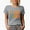 Heather Grey, variant on Dance Mom, Name for Dancer Mother, Mama or Mommy, Groovy Retro Wavy Text Merch Gift, White T-Shirt, Small