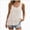 Beige-A, variant on HCNTES Summer Tops for Women Flowy Chiffon Sleeveless Blouses White Tank Top Woman Ladies Crewneck Double Layers Strap Shirt (Red-A,XXL)