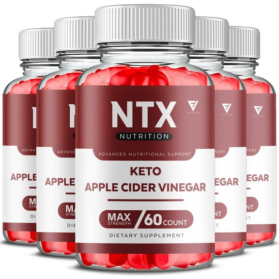 (5 Pack) NTX Keto ACV Gummies NTX Nutrition Gummy Supplement (300 Gummies)