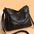 thumbnail image 6 of Segolike Women Shoulder Bag Adjustable Strap Travel Bag Zipper Satchel Casual Lady Vacation Purse Handbag , Black, 6 of 8