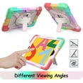 thumbnail image 5 of LTROP iPad 10.2 Case 2021/2020/2019 - iPad 9th/8th/7th Generation Case for Kids, Shockproof Kids iPad 10.2 Case with Pencil Holder/360 Rotating Stand/Hand Strap for iPad 9/8/7 10.2-inch, Rose Gold, 5 of 9