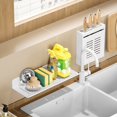 thumbnail image 2 of 1pc Spice Rack Organizer Wall Mount, 15 Hanging White Spice Organizer Shelf, Farmhouse Seasoning Organizer, Space Shelves Holder For Kitchen, Flexible Bathroom Organizer, Home Kitchen Accessories, Ki, 2 of 4