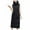 Black, variant on FNFHFY Women's Long Style Jacket Vests Solid Color Fall Winter Hooded Vests Slim Fashion Double Side Big Pockets Outing Gilets