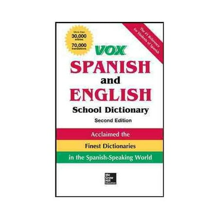 VOX Spanish and English School Dictionary