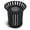Black - Large, variant on Chantmo 15 Gallon Commercial Garbage Can Heavy Duty Outdoor with Triangle Lock Tethered Lid Removable Bucket for Patio Deck Garden