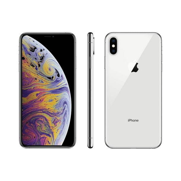 Restored Apple iPhone XS Max (Unlocked) 64GB Silver (A1921) Bundle