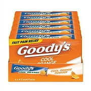 Goody's Extra Strength Headache Powder, Cool Orange Flavor Dissolve Packs, 4 Individual Packets, 6 Pack