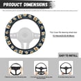 thumbnail image 5 of Uorisanigo Hibiscu 15 Inch Steering Wheel Cover Flower Fluffy Steering Wheel Cover with Elastic Edge Easy to Install Car Steering Wheel Protector for Winter Novelty Car Accessories Gift for Wife, 5 of 8