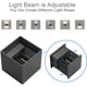 thumbnail image 3 of Apliques de pared LED de 6 W, 2 unidades, para interior y exterior, iluminación regulable, aluminio, blanco natural, IP65, apliques de pared modernos, gris oscuro, 3 of 5