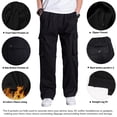 thumbnail image 3 of TRGPSG Men's Cargo Pants Multi-Pocket Casual Fleece Regular Work Pants, 3 of 5