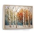 thumbnail image 2 of Designart "Seasonal Birch Birch Wood III" Floral Floater Framed Canvas Art Print, 2 of 7