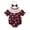 Purple, variant on Staki Newborn Baby Girl Smocked Halloween Outfit Infant Plaid Bubble Romper Embroidery Fall Clothes(Beige,3-6 Months)