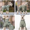 thumbnail image 5 of HQREA Full Body Dog Winter Coat Fleece Waterproof Small Medium Dogs Snow Jacket Onesie with Harness, 5 of 6