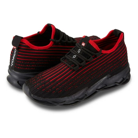 

SouthPole Boys Lightweight Athletic Running Walking Gym Shoes Casual Sports Shoes Fashion Sneakers Walking Shoes Red Size 6