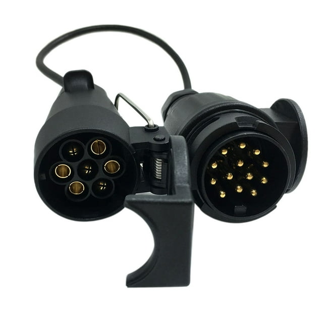 Enchufe de conversión Tirol 12V 7 a 13 Pin Remolque con adaptador de cable Conector de cableado Enga Tomshoo Enchufe de conversión