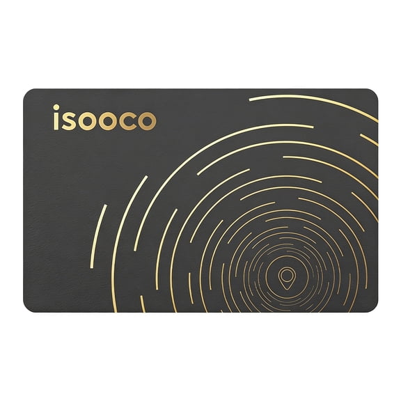 isooco Bluetooth Slim Card- 1 Pack Thin Bluetooth Tracker, Works with Apple Find My(Only Ios), With IP67 Waterproof, Wallet Finder and Item Locator for Wallet, Luggage Tags and More.